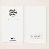 Ajouter un logo N'importe quelle carte d'affichage (Devant & derrière)