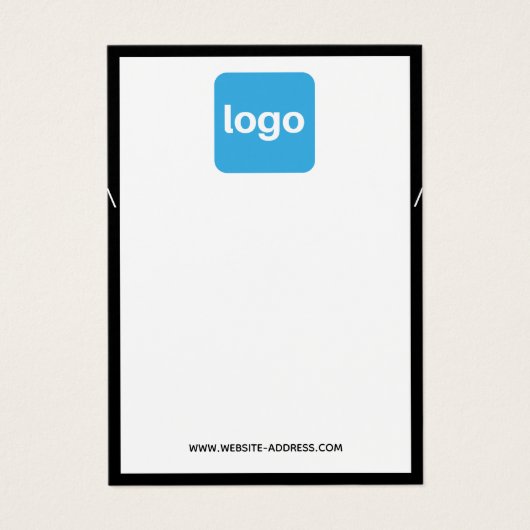 Ajouter un logo noir blanc vêtement de collier (Devant)