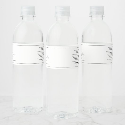 Ajouter un logo noir Étiquette de produit (Bouteilles)