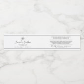 Ajouter un logo noir Étiquette de produit (Étiquettes simples)