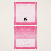 Ajouter Un Logo Parties scintillant Rose Chaud Car (Devant & derrière)