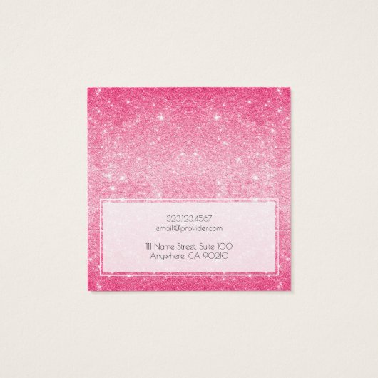 Ajouter Un Logo Parties scintillant Rose Chaud Car (Dos)