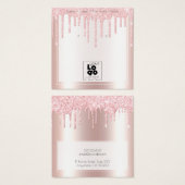 Ajouter Un Logo Parties scintillant Rose Lecteurs  (Devant & derrière)