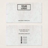 Ajouter un logo Patiné bracelet en bois blanc (Devant & derrière)