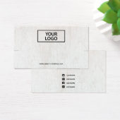 Ajouter un logo Patiné bracelet en bois blanc (Bureau)