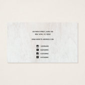 Ajouter un logo Patiné bracelet en bois blanc (Dos)