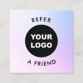 Ajouter un logo Purple Carte de référence client (Devant)