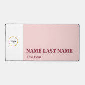 Ajouter un logo simple titre de nom rose pâle (Recto)