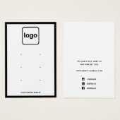 Ajouter un logo trois jeux d'oreilles Bordure noir (Devant & derrière)