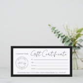 Ajouter un Modèle de certificat cadeau logo person (Debout devant)