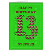 Ajouter Un Nom 13e Anniversaire Footballs (Devant)