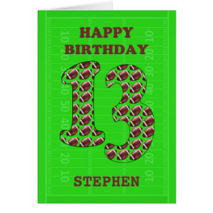 Ajouter Un Nom 13e Anniversaire Footballs