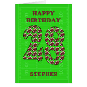 Ajouter Un Nom 28th Birthday Footballs