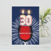 Ajouter un nom, 30e fête d'anniversaire Invitation (Debout devant)