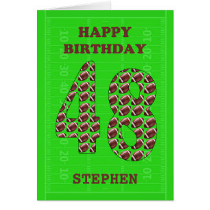 Ajouter Un Nom 48th Birthday Footballs