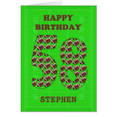 Ajouter Un Nom 58th Birthday Footballs (Devant)