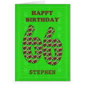 Ajouter Un Nom 66e Anniversaire Footballs (Devant)