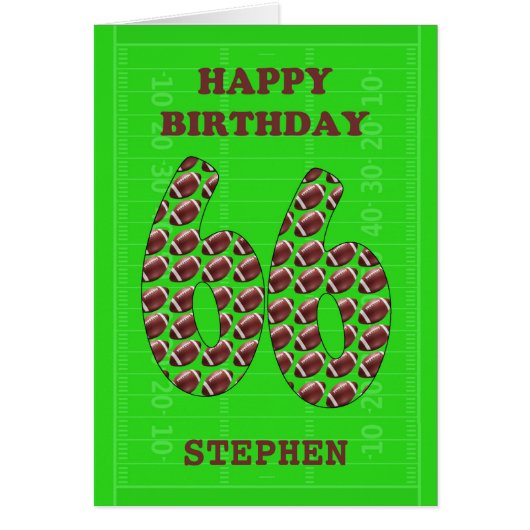 Ajouter Un Nom 66e Anniversaire Footballs (Devant)