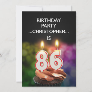 Ajouter un nom, 86e fête d'anniversaire Invitation
