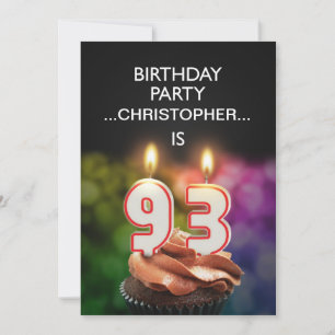 Ajouter un nom, 93e fête d'anniversaire Invitation