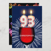 Ajouter un nom, 93e fête d'anniversaire Invitation (Devant / Derrière)