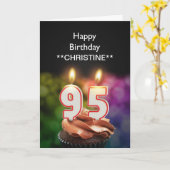 Ajouter un nom, 95e anniversaire de la carte (Fleur jaune)