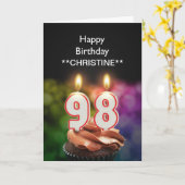 Ajouter un nom, 98ème anniversaire de la carte (Fleur jaune)