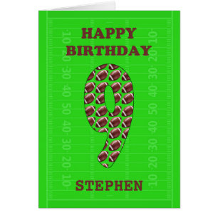 Ajouter Un Nom 9E Anniversaire Footballs