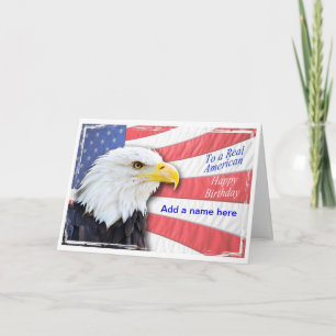 Ajouter un nom à une carte d'anniversaire patrioti