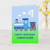 Ajouter un nom à une carte de 9e anniversaire (Fleur jaune)
