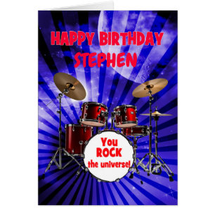 Ajouter Un Nom Birthday You Rock Drums