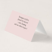 Ajouter un nom - Carte de table - avec des message (Back)