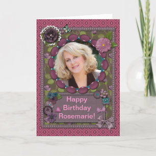 Ajouter un nom, Carte photo pour un anniversaire