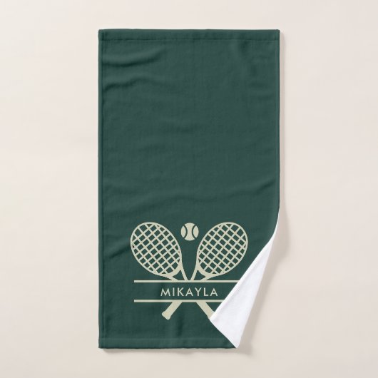 Ajouter Un Nom De Club Équipe De Tennis Toute Coul (Serviette à main)