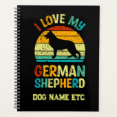 Ajouter un nom - I Love My German Shepherd Dog Sun (Devant)