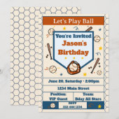 Ajouter un nom - Invitation d'anniversaire de base (Devant / Derrière)