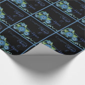 Ajouter un nom modèle de papier cadeau floral Chic (Coin)