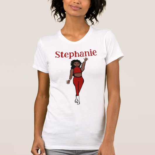 Ajouter Un Nom Red Dancer T-Shirt (Devant)