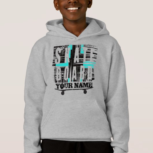 Ajouter un nom Skateboard Texte Sweat - shirt à ca (Devant)