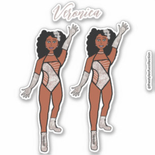 Ajouter un nom Sticker Dancer Silver & Diamonds A