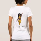 Ajouter Un Nom T-shirt Danseur Jaune (Dos)