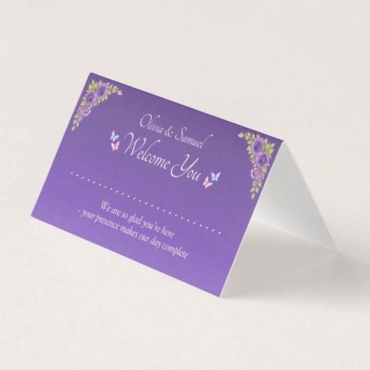 Ajouter un nom - Table Place Card - avec messages (Front)