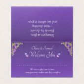 Ajouter un nom - Table Place Card - avec messages (Outside Unfolded)