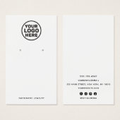 Ajouter un support d'affichage d'oreille blanche l (Devant & derrière)