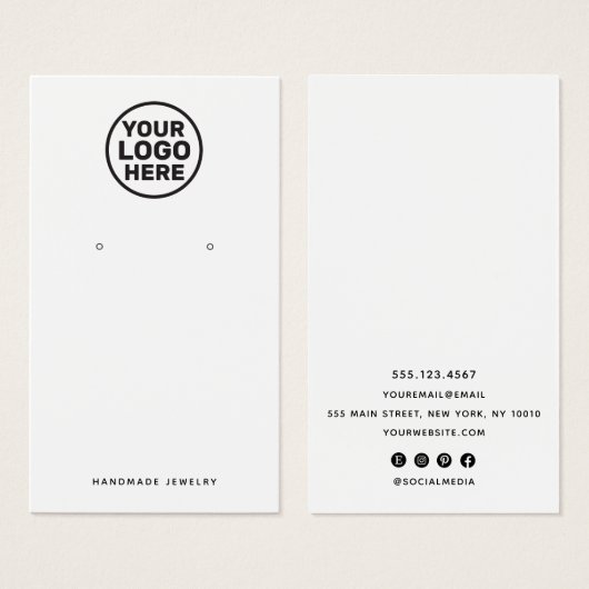 Ajouter un support d'affichage d'oreille blanche l (Devant & derrière)