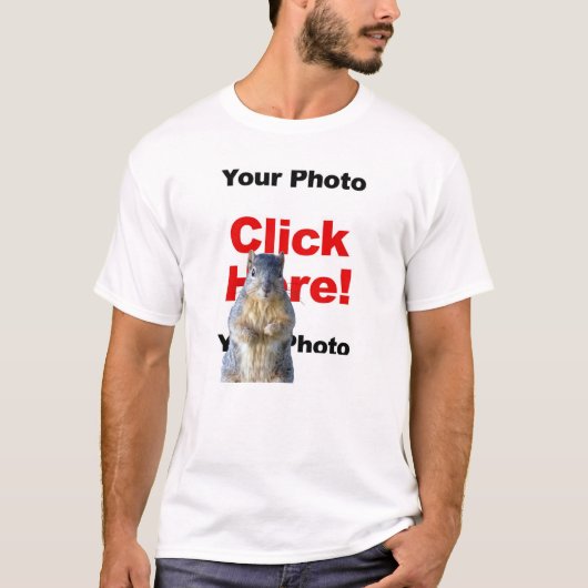 Ajouter Un T-shirt Photo Personnalisé D'Écureuil (Devant)