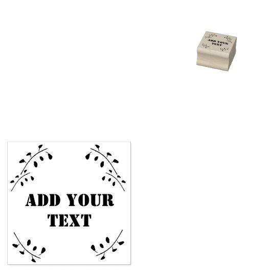 Ajouter un tampon de texte, ajouter votre texte, u (Tamponné)