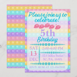 Ajouter une bulle personnalisée Invitation BIrthda