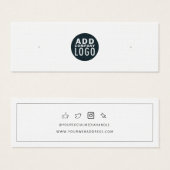 Ajouter une carte d'affichage à oreille pour logo  (Devant & derrière)