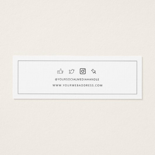 Ajouter une carte d'affichage à oreille pour logo  (Dos)